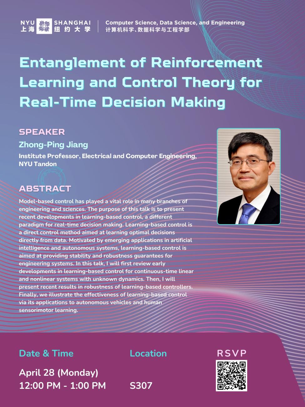 Entanglement of Reinforcement Learning and Control Theory for Real-Time Decision Making