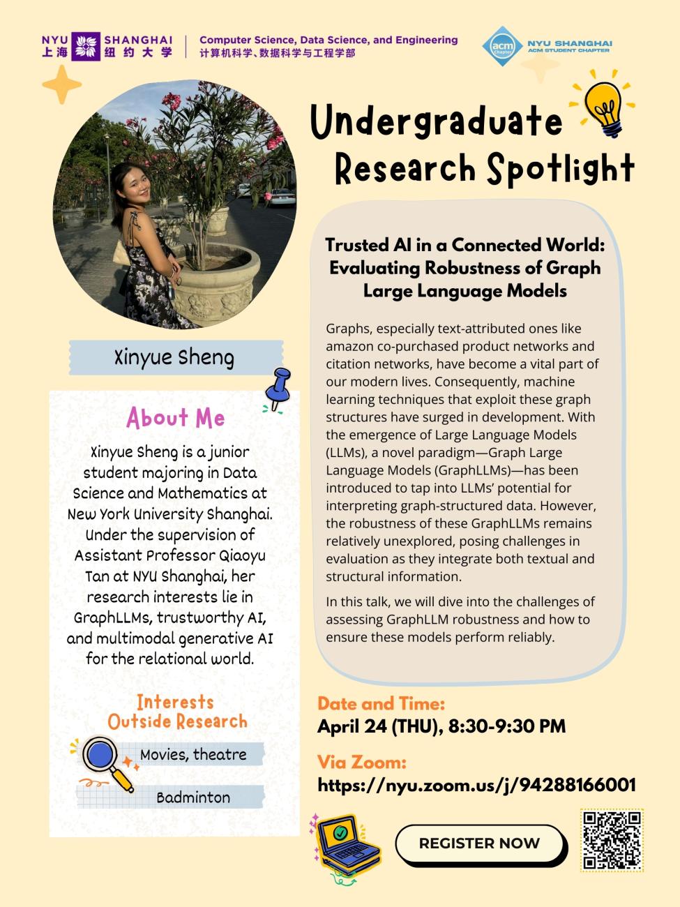 Undergraduate Research Spotlight: Trusted AI in a Connected World: Evaluating Robustness of Graph Large Language Models