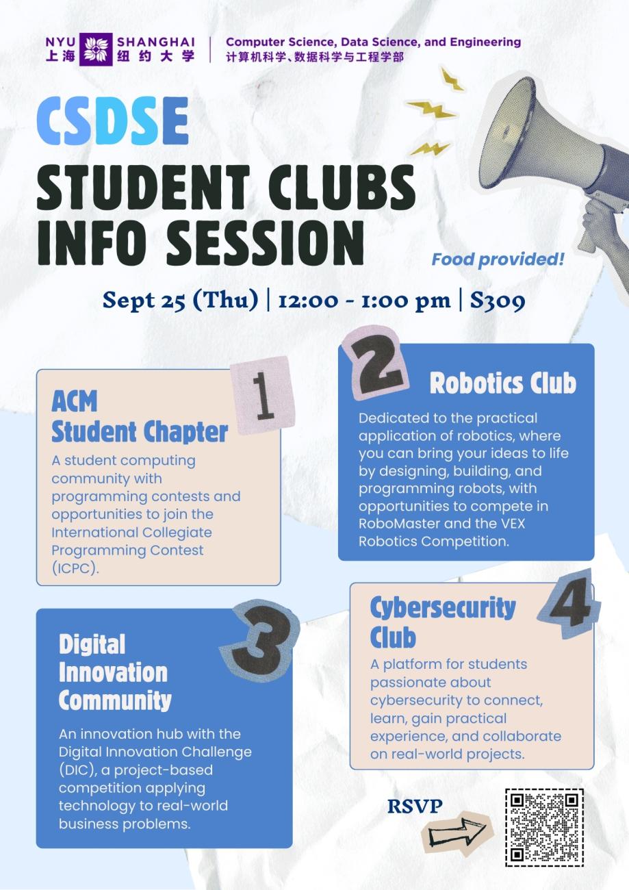 CSDSE Student Clubs Info Session