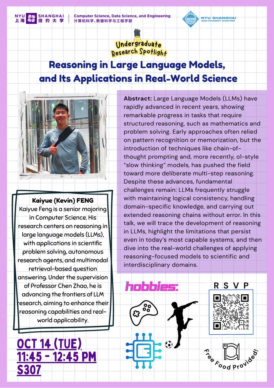 Undergraduate Research Spotlight: Reasoning in Large Language Models,  and Its Applications in Real-World Science