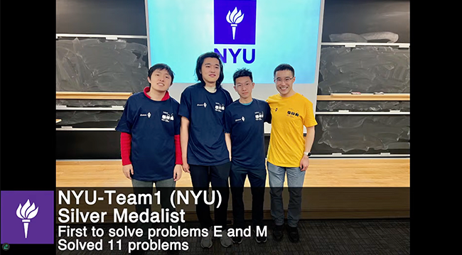 NYU Shanghai Junior Team Wins a Silver Medal at the 2024-2025 ICPC Greater New York Regional Contest